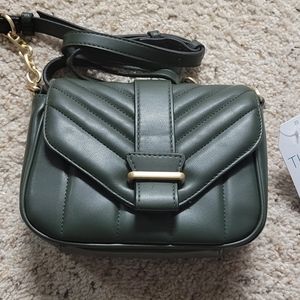 Dark green handbag